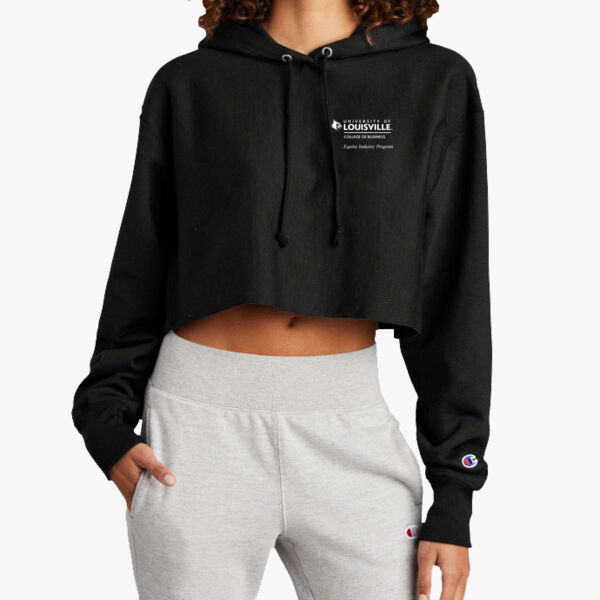 Women's Reverse Weave ® Cropped Cut Off Hooded Sweatshirt Thumbnail